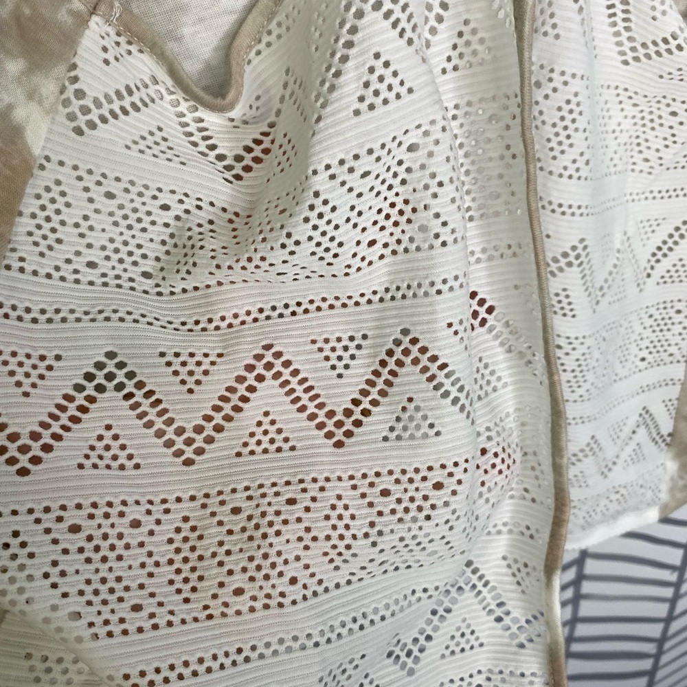 Victoria Secret Razorback Mesh Tye Dye Neutral Tank - Picture 4 of 7
